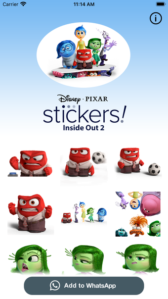 Pixar Stickers: Inside Out 2