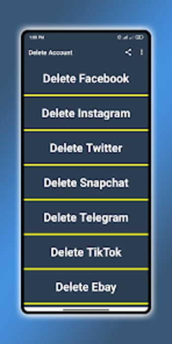 Delete Account