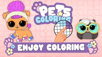 PETS Coloring : Pixel Art by Number - Lol Colors