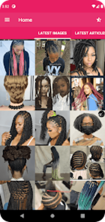 African Woman Braids Hairstyle