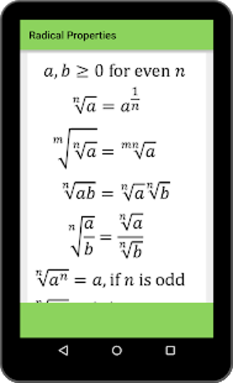 Maths Algebra Formula