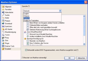 Maxthon Deutsches Sprachpaket