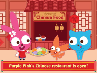 Purple Pink Chinese Food
