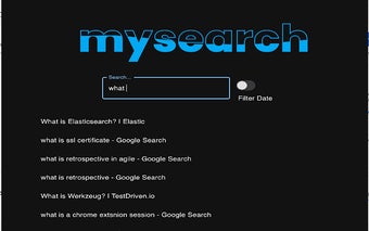 MySearch pour Google Chrome - Extension Télécharger