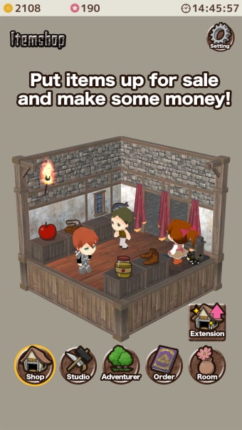 Item shop - crafting game