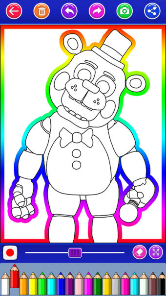 Five coloring nightsmare game