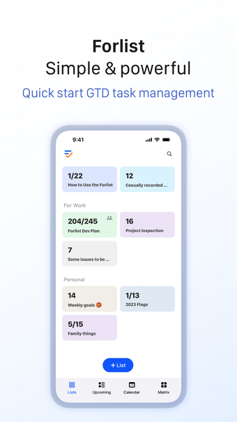 Forlist: To-Do List  Calendar