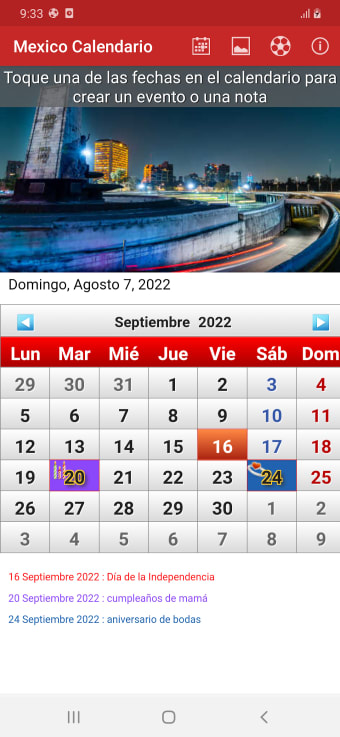 Mexico Calendario 2022