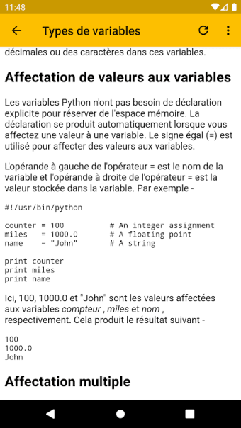 Cours Python APK pour Android  Télécharger