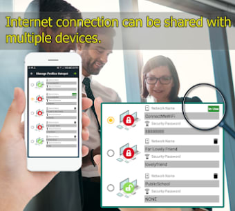 Connect Internet Free WiFi  Hotspot Portable