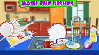Kitchen Cleaning  Dish Washing