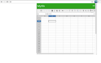 Spreadsheet editor MyXls