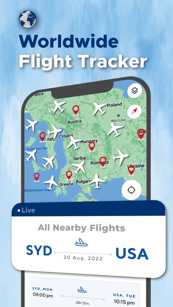 Live Flight Tracker  GPS Maps