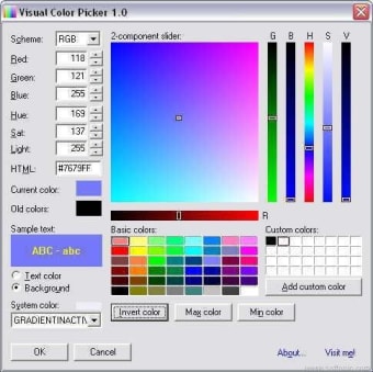 Visual Color Picker