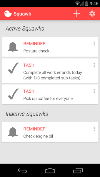 Squawk: Reminders on Unlock