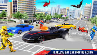 Bat Robot Car Transform Game