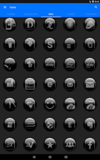 Grey Glass Orb Icon Pack Free
