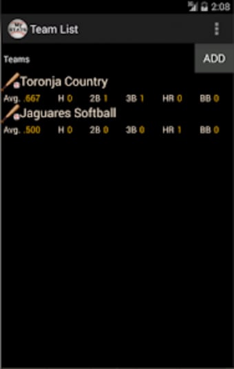 My Softball  Baseball Stats