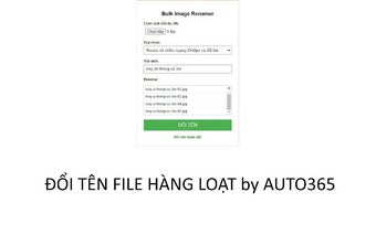 Bulk Image Renamer by Auto365