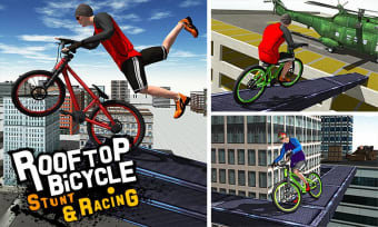 Rooftop Bicycle Stunt & Racing