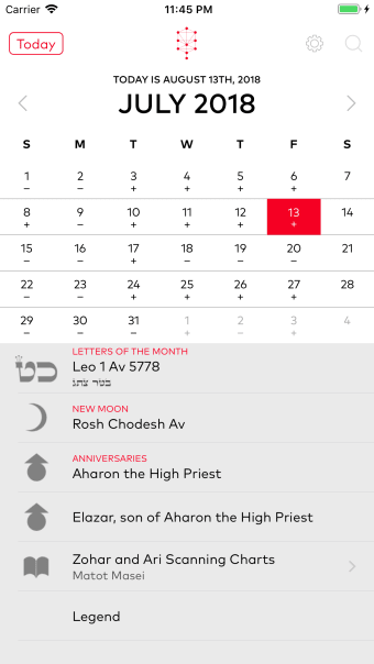 Kabbalistic Calendar