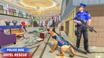 Police Dog Hotel Shooting Game