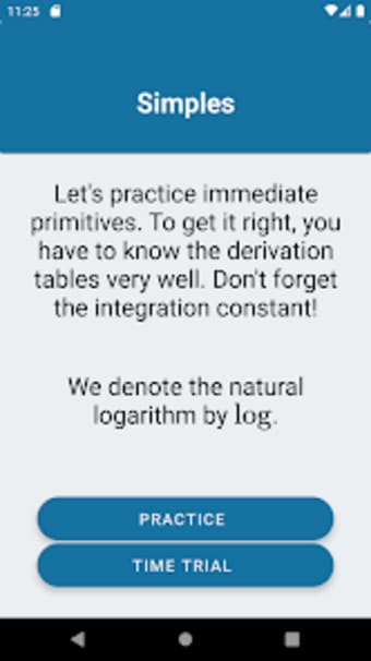 IntegrApp: Integral exercises