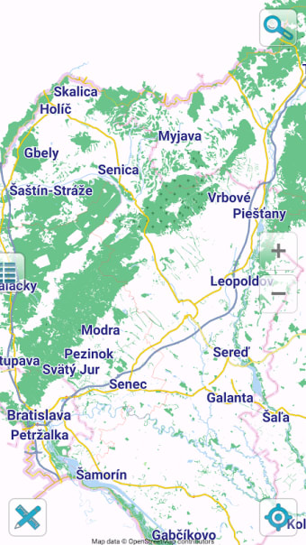 Map of Slovakia offline