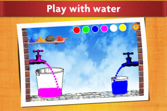 A tiny water game for toddlers