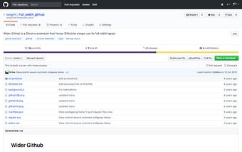 Full Width Github