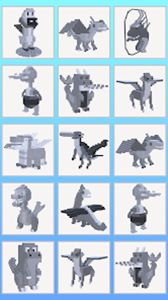 Dragons Voxel Color by Number