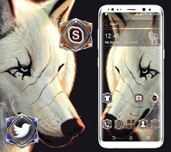 White Wolf Launcher Theme