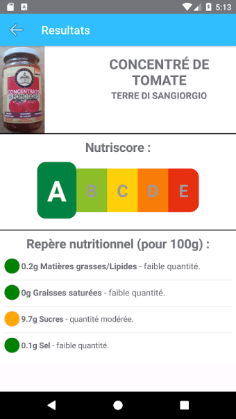 Nutrition Score 5C
