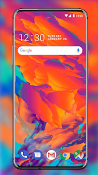 AMOLED 3D Wallpaper - background  color phone