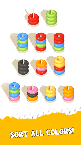 Color Hoop Sort: 3D Puzzle