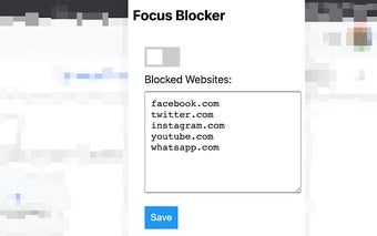 Focus Blocker