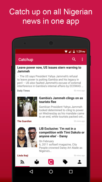 Catchup - News, Newspapers and Blogs from Nigeria