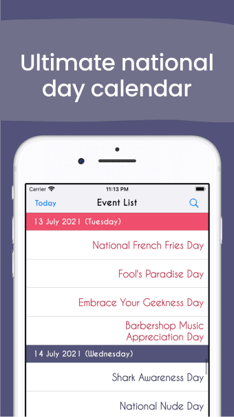 Holiday Today Calendar