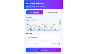 AI Email Assistant – Rewrite Emails with AI for Google Chrome ...