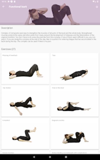 Back pain exercises PRO
