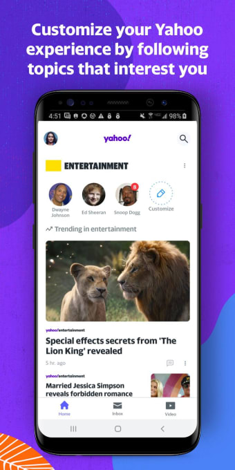 Yahoo - News Mail Sports