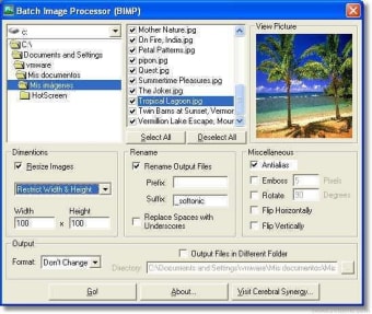 BIMP (Batch Image Processor)