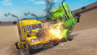 Extreme Demolition Derby Truck Crash