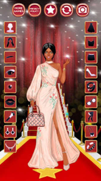 Red Carpet Dress up game for girls