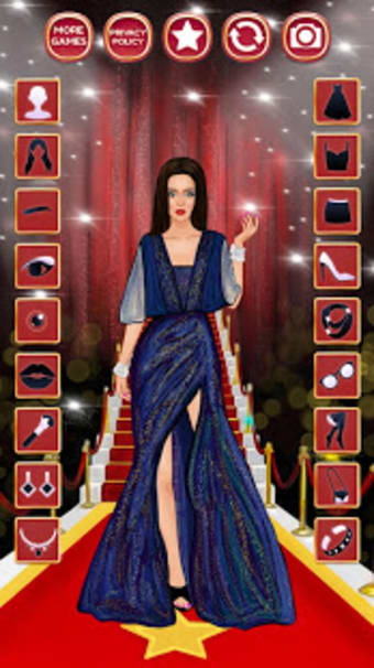 Red Carpet Dress up game for girls