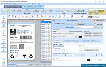 Professional Barcode Making Program