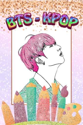 BTS Glitter Coloring Book