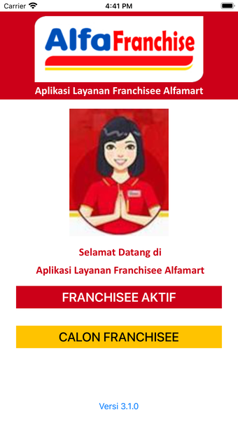 App Layanan Franchise Alfamart