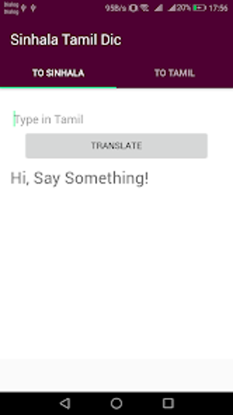 Sinhala Tamil Dictionary