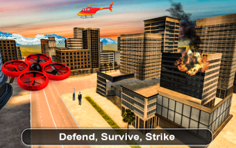City Drone Attack-Rescue Mission  Flight Game